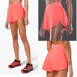 NWT Lululemon Find Your Pace HR 3” Shorts Sunset